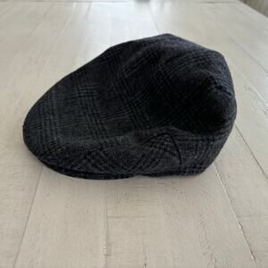 Epoch Newsboy Plaid Wool Cotton Hat Size Large EUC